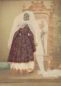 [A Condessa em Vestido de Pique Dourado como Judith], década de 1860. de Pierre Louis Pierson