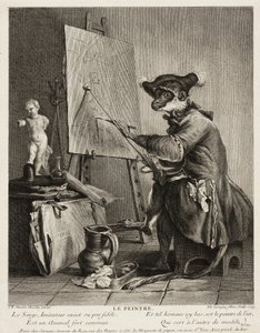 O Pintor de Macacos de Pierre Louis de Surugue