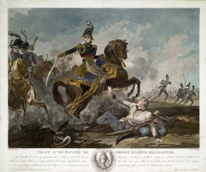 A Continência de Eugène de Beauharnais, ca 1814 de Pierre Martinet