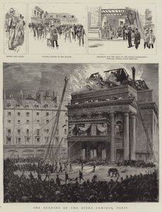 A Queima da Ópera Comique, Paris de Pierre Mejanel