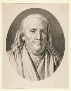 Benjamin Franklin, depois de uma escultura de Jean-Antoine Houdon de Pierre Michel Alix
