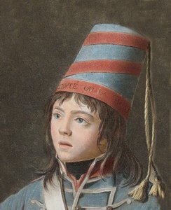 Joseph Bara (1779-1793) - Joseph Bara ou Barra (1780-1793) é um herói filho da Revolução Francesa que lutou em Vendee pela República. Gravura de Pierre Michel Alix (1762-1817)