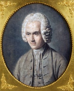 Retrato de Jean-Jacques Rousseau (1712-1778) de Alix, Pierre Michel (1762-1817). Aquatint, tamanho : 40,5x36, , Colecção Privada