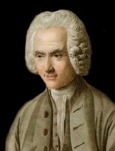 Retrato de Jean-Jacques Rousseau - Retrato de Jean Jacques Rousseau (1712-1778) Gravado por Pierre Michel Alix