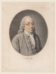 Portret van Benjamin Franklin
Franklin (título sobre o objecto)
Collection des Grands Hommes (título da série) de Pierre Michel Alix