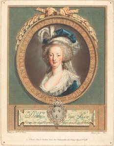 Rainha Maria Antonieta de Pierre Michel Alix after Élisabeth Louise Vigée Le Brun