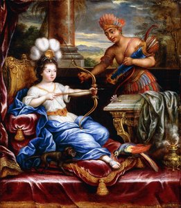 Uma alegoria da América prestando homenagem à Europa, de Pierre Mignard