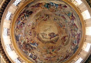 Cúpula da Igreja do Val de Grace pintada por Pierre Mignard (1612-1695) de Pierre Mignard
