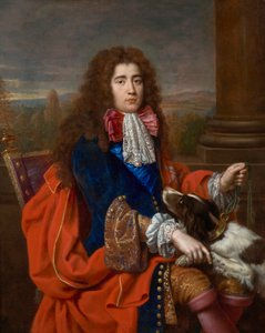 Retrato de Louis François Marie Le Tellier, marquês de Barbezieux 1668-1701, ca 1690. de Pierre Mignard