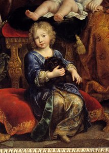 A Família de Luís de França (1661-1711) filho de Luís XIV (1638-1715), conhecido como o Grande Delfim", em 1687" Ele é um representante com sua esposa Marie Anne Christine de Baviere e seus filhos Luís, Philippe (futuro Filipe V da Espanha) e Carlos. de Pierre Mignard