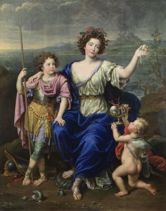 A Marquesa de Seignelay e Dois de seus Filhos de Pierre Mignard