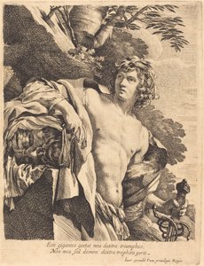 Davi com a Cabeça de Golias de Pierre Mignard I after Simon Vouet