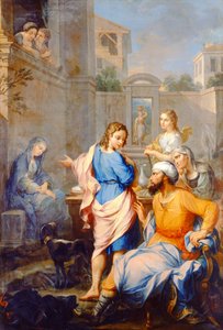 Tobias Pedindo Raguel por sua filha, Sarah&39;s, Hand in Marriage, 1733