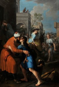 A despedida de Tobie para seu pai Raguel (óleo sobre tela)