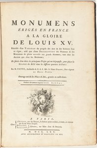 Monumens Érigés En France A La Gloire De Louis XV, Précédés d