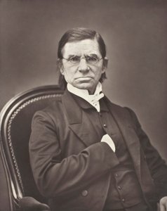 Émile Littré lexicógrafo e filósofo francês, 1801-1881, c. 1876. de Pierre Petit
