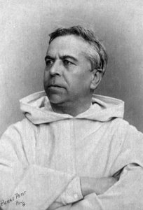 Retrato do frade dominicano Henri Didon, c.1890-1900 (foto a p/b) de Pierre Petit