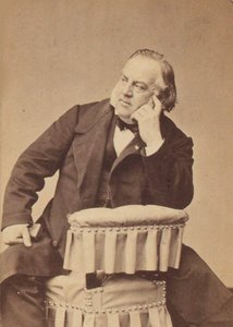 Retrato do compositor Louis Clapisson (1808-1866), de Petit, Pierre Lanith (1831-1909). Foto da Albumina. Coleção Particular de Pierre Petit
