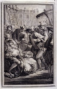 Belphegor - em "Tales et nouvelles en vers" de Jean La Fontaine. 1776. Ilustração de P.P. Choffard.