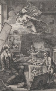 Em Memória de P. FR. Basan, uma gravura para o catálogo da coleção de P.-F. Basan..., 1798. de Pierre Philippe Choffard