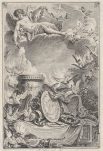 Moeda comemorativa de um casamento, 1780. de Pierre Philippe Choffard