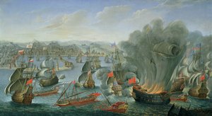 Batalha naval com a frota espanhola