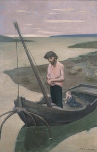 O pobre pescador. Por volta de 1887-92 de Pierre Puvis de Chavannes