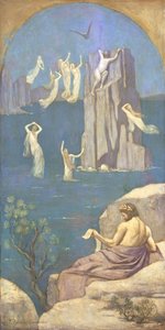 Prometheus (óleo sobre tela) de Pierre Puvis de Chavannes