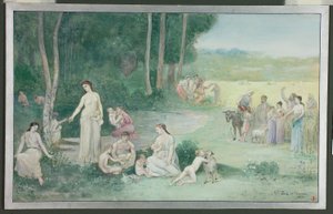 Verão de Pierre Puvis de Chavannes