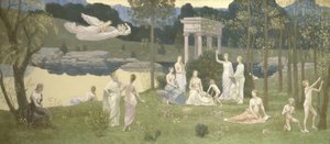 O Bosque Sagrado, Amado das Artes e das Musas, 188489. de Pierre Puvis de Chavannes