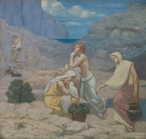 A Canção dos Pastores, 1891. de Pierre Puvis de Chavannes
