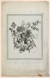 Troféu com Instrumentos de Jardinagem, Placa 2 da "Suíte de Diferentes Atributos, Troféus e Grupos de Flores", Suíte II