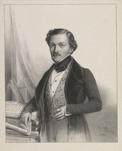 Retrato do cantor Gilbert-Louis Duprez 1806-1896, 1837