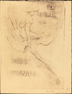 Mulher e Cisne, 22 de fevereiro de 1912, Jantar Japonês (Mulher e Pássaro, 22 de fevereiro de 1912, J