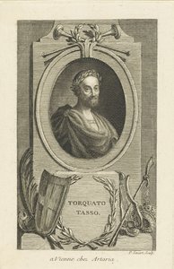 Retrato de Torquato Tasso 1544-1595, ca 1770. de Pierre Savart