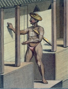 Carépatré Pandaron, gravado por Poisson, de &39;Journey to India and China&39;