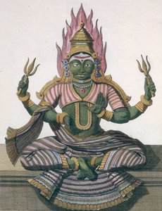 Parvati, de &39;Journey to India and China&39; de Pierre Sonnerat, gravado por Poisson, publicado em 1782