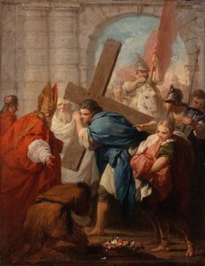 Heráclio carregando a cruz, cerca de 1728 de Pierre Subleyras
