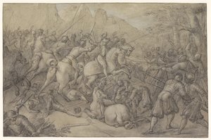 batalha de Pierre Woeiriot (II) (attributed to)