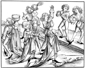 Dança da véspera de Natal, 1493 1849. de Pierre Wolgmuth