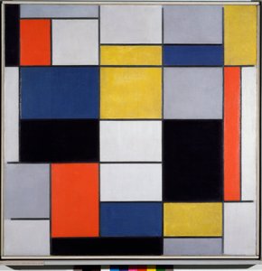 Composição A (óleo sobre tela de Piet Mondrian