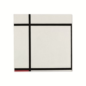 Composição II, com vermelho de Piet Mondrian