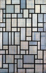 Composição com Grade 2, 1915 de Piet Mondrian