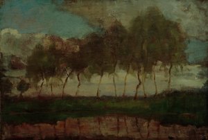 The Gein: Árvores na água de Piet Mondrian