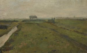 Paisagem perto de Amsterdã, c. 1902. de Piet Mondrian