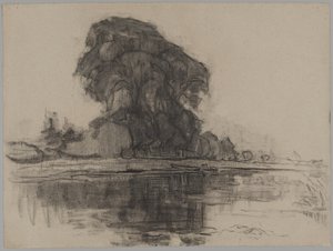 Quinta Landzicht: Estudo de composição de Piet Mondrian