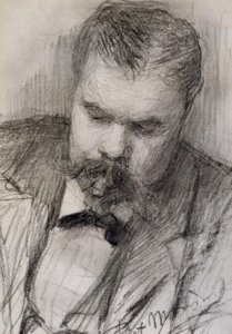 Retrato de Frits Mondrian, 1898, de Piet Mondrian