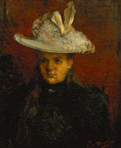 Princesje, c.1898 (óleo sobre tela) de Piet Mondrian
