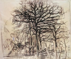 Estudo de árvores, de Piet Mondrian