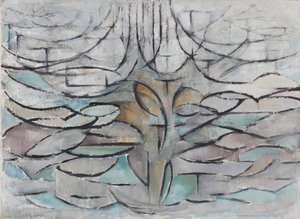 A macieira de florescência, 1912. de Piet Mondrian
